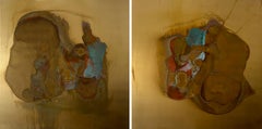 Umbra series 13 y 14, Díptico. Escultura mural abstracta