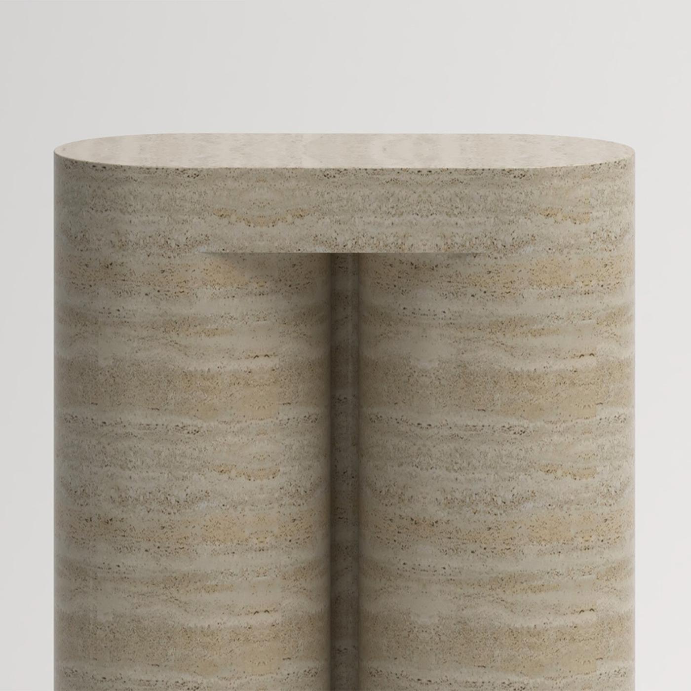 Rods Travertine Console Table For Sale 1