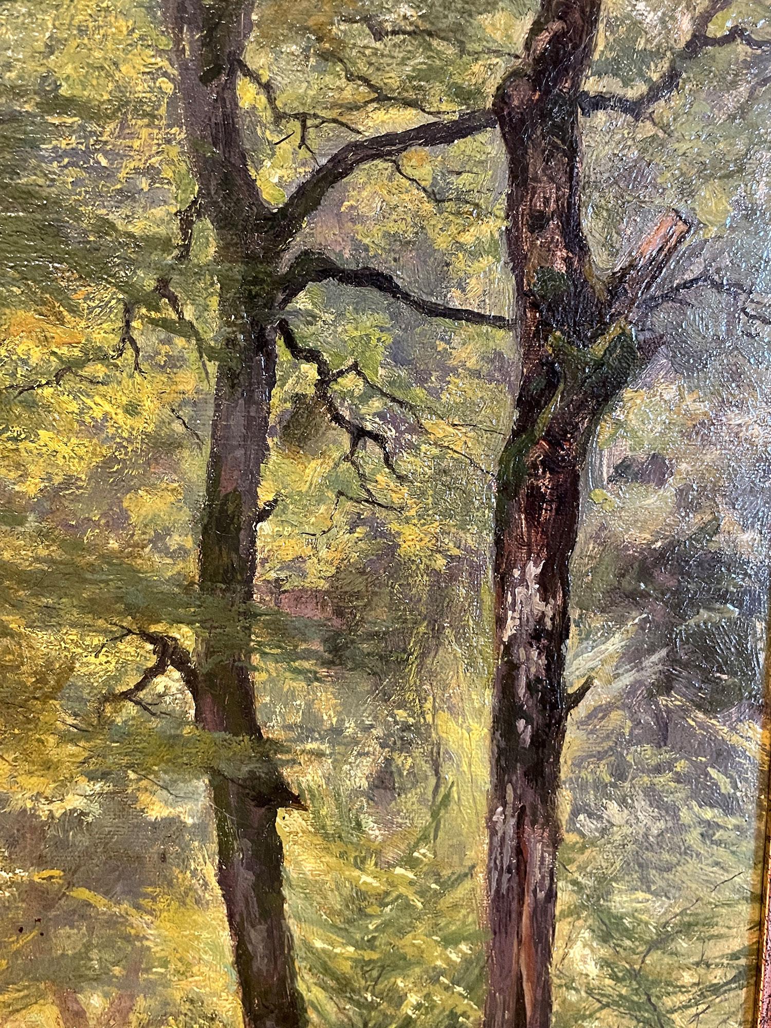 German Roe Deer in the Woods Painting by Arthur Thiele