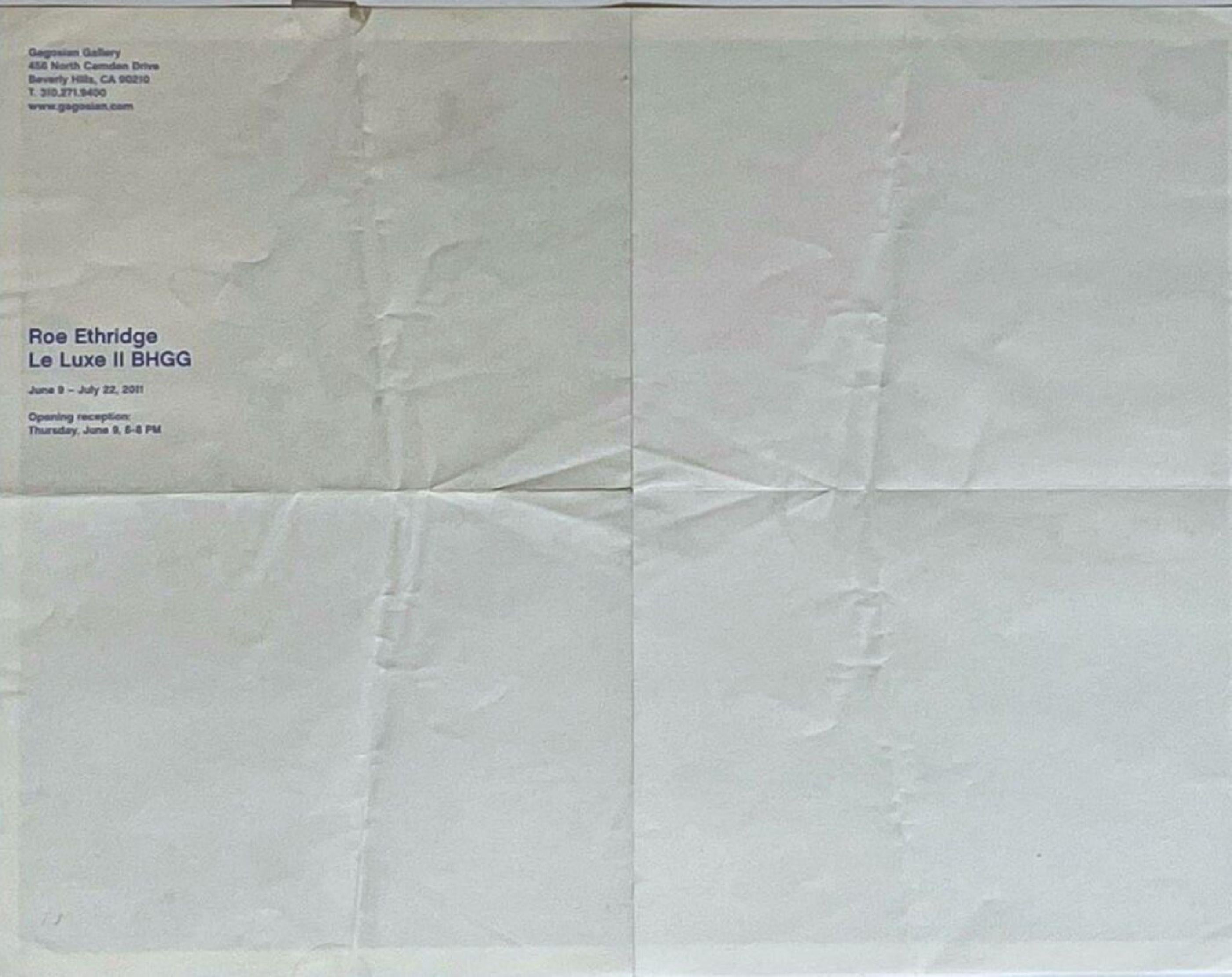 Le Luxe II BHGG, Gagosian poster (hand signed, dated, inscribed by Roe Ethridge) For Sale 2