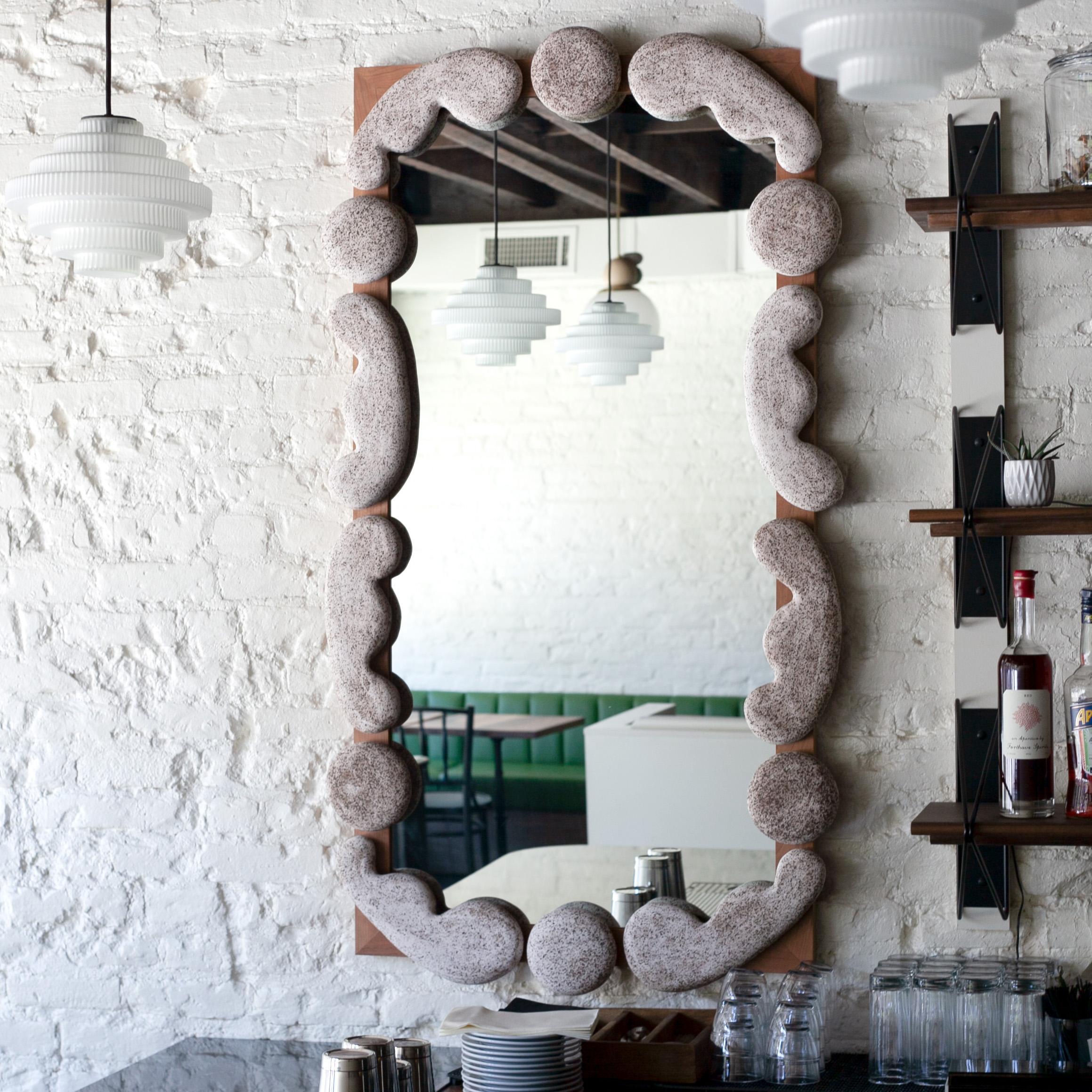 Carved Roebling Wall Mirror For Sale