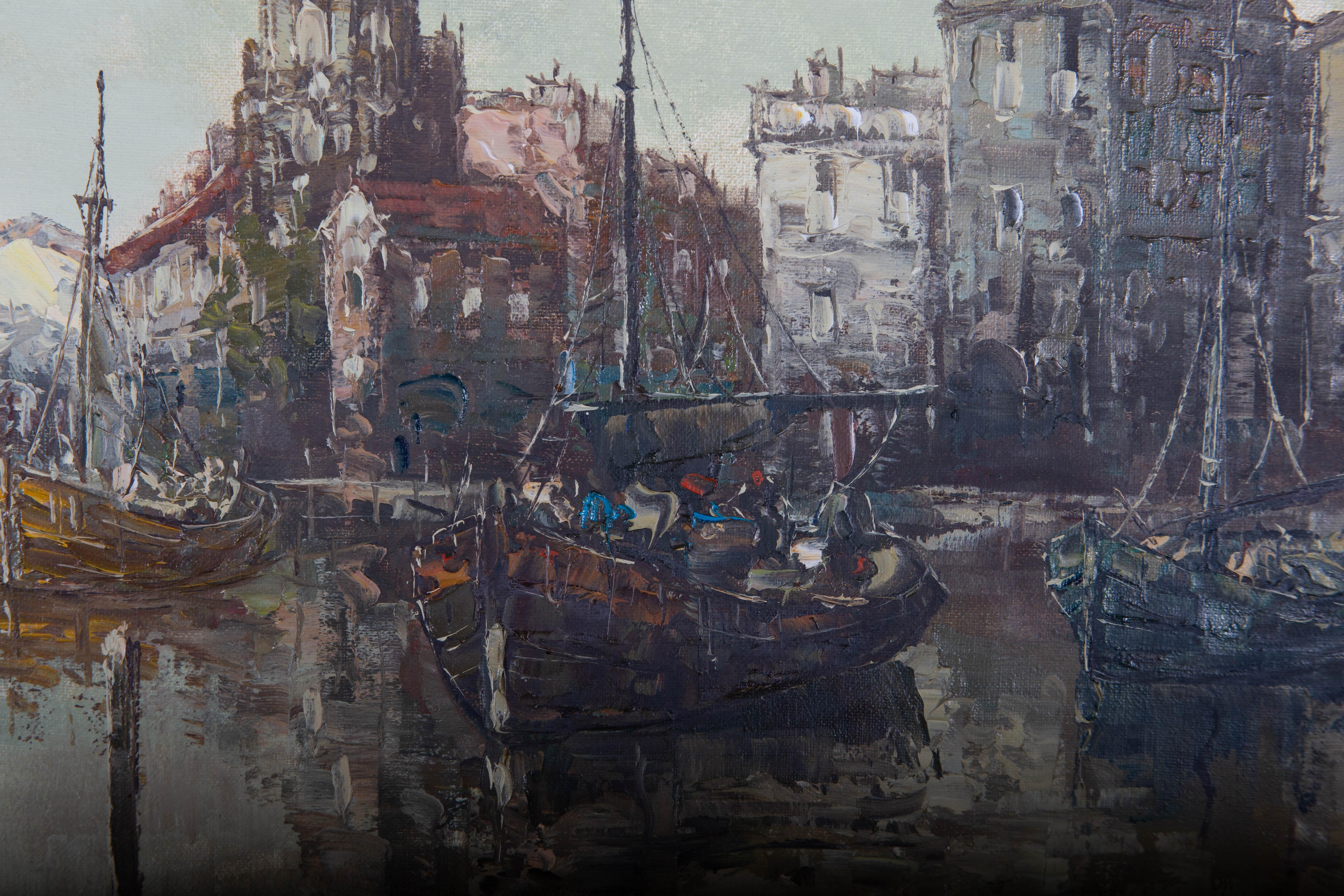 Roel Dozeman (1924) - Olio del XX secolo, Porto Continentale 3
