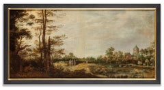 Camino de Emaús en un paisaje, Peregrinos, Gillis de Hondecoeter, Viejo Maestro