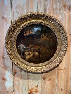 Shepherd with his Herd at Dusk