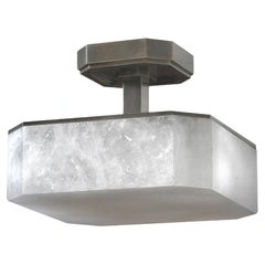 ROF12 Rock Crystal Semi Flushmount By Phoenix