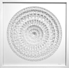 Mandala Variation I - contemporary modern abstract organic wall sculpture relief