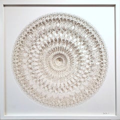 Mandala Variation II - contemporary modern abstract organic wll sculpture relief