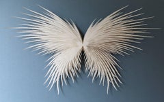 "Angel Wings", Hand Cut and Laser Cut Paper Wall Sculpture, Butterfly