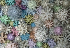 "Magic Circle Color", Wall Sculpture, Hand Cut, Laser Cut Paper