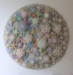 "Magic Circle Color", Wall Sculpture, Hand Cut, Laser Cut Paper