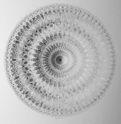 "Small Mandala 1", Hand Cut, Laser Cut Paper Wall Relief Sculpture