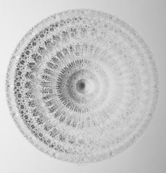"Small Mandala 2", Hand Cut, Laser Cut Paper Wall Relief Sculpture