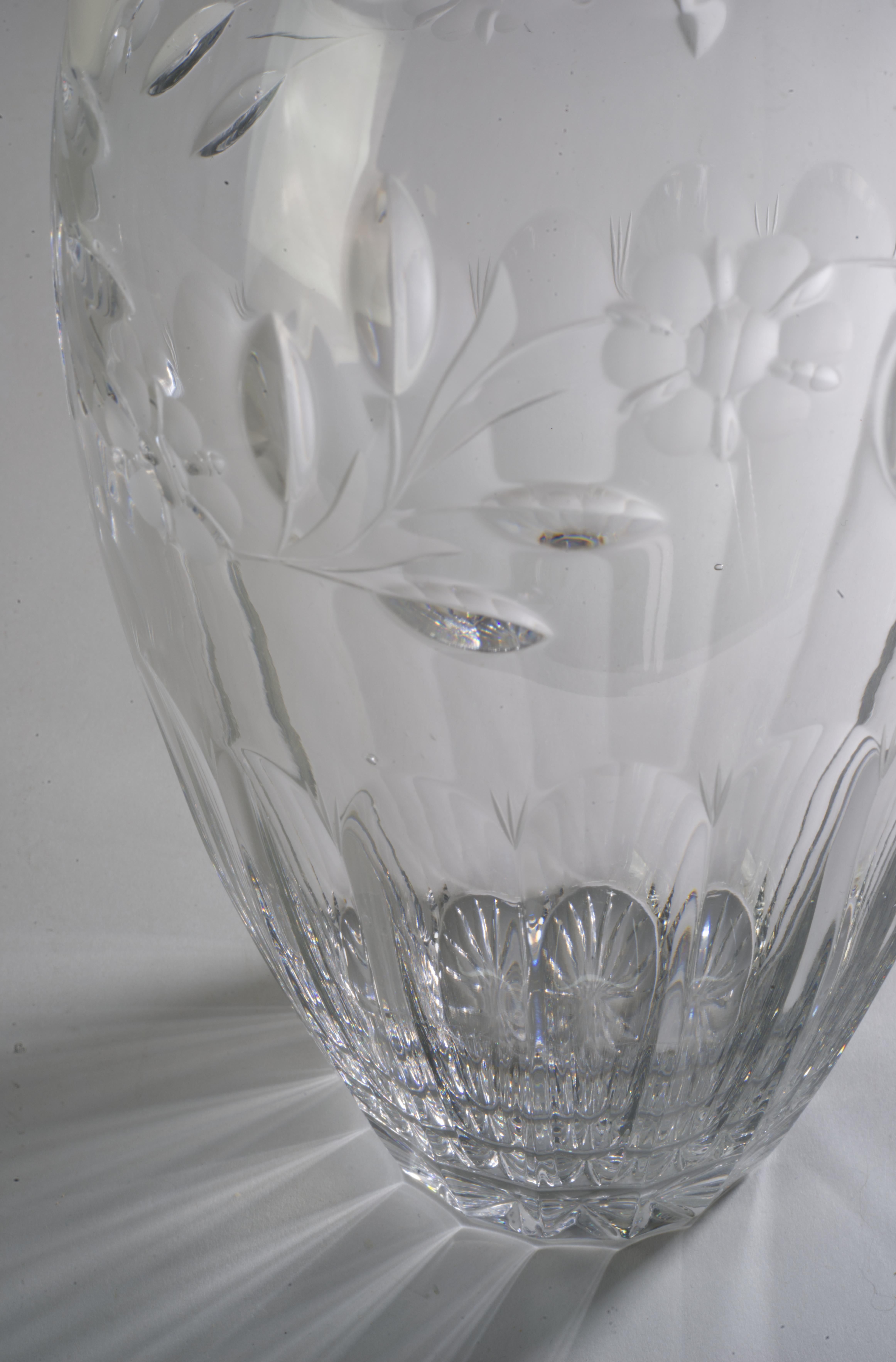 20th Century Rogaska Crystal Vase For Sale