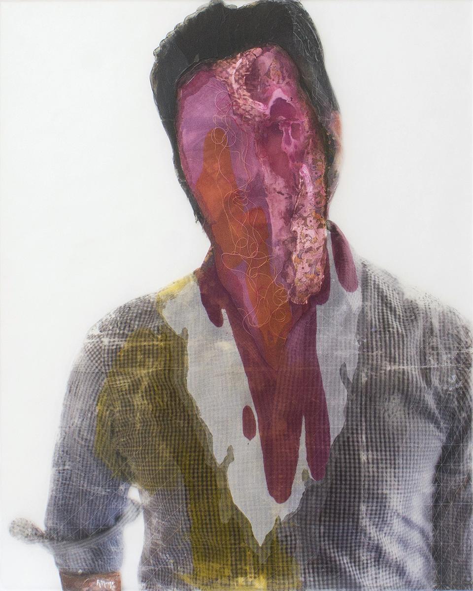 Rogelio Manzo Portrait Painting - Henry III, Oil and Mixed Media on Resin Panel, Contemporary Art