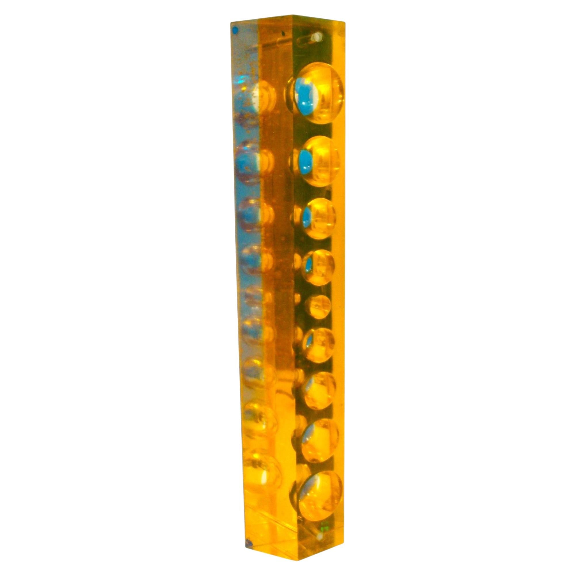 Rogelio Polesello Lucite Optical Art. Argentina 1973 in vendita