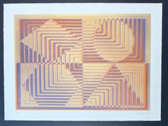 Rogelio Polesello(1939-2014) - Agata - Screen printing on BFK Rives paper - 1975