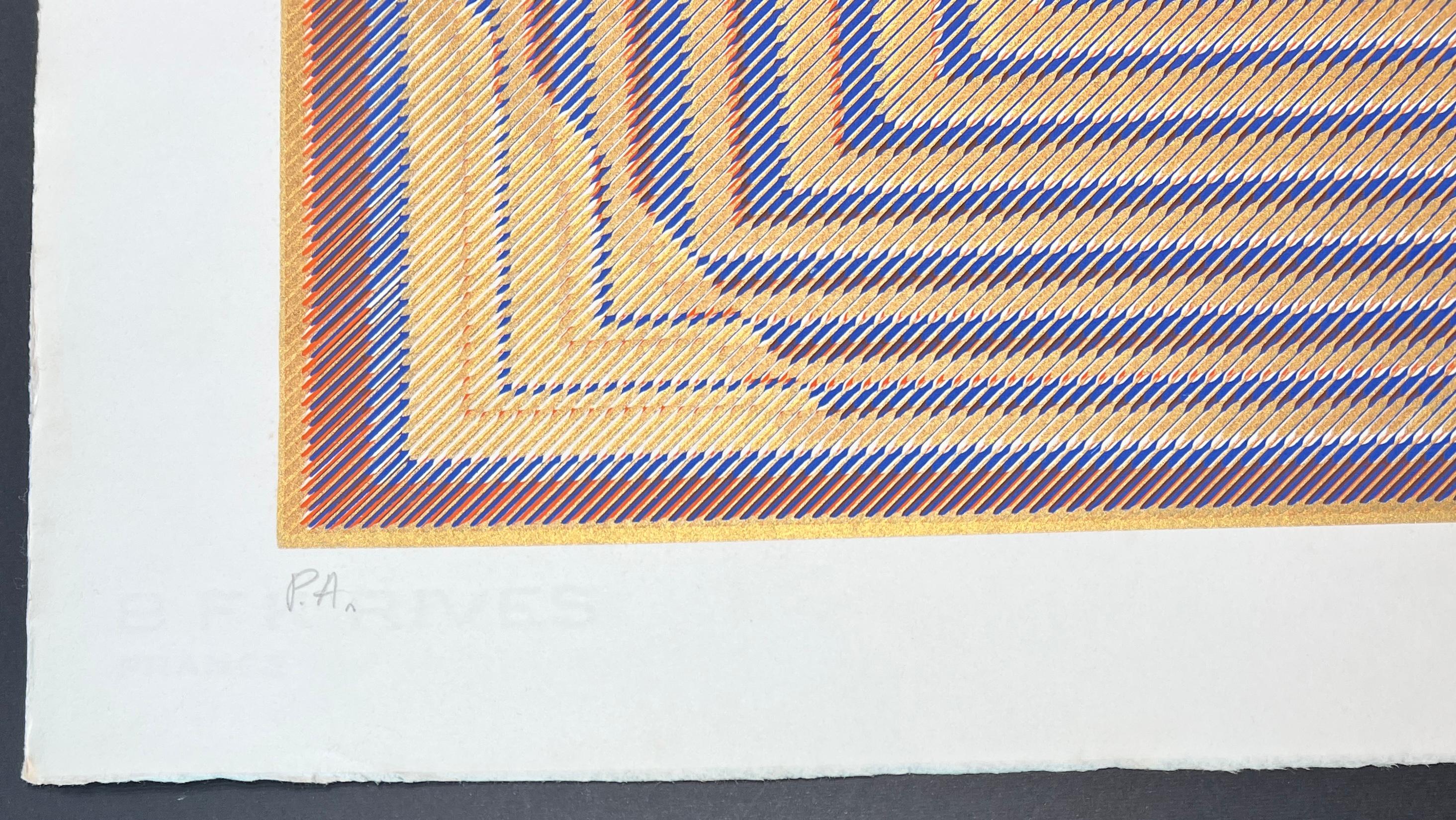 Rogelio Polesello(1939-2014) - Agata - Screen printing on BFK Rives paper - 1975 For Sale 3