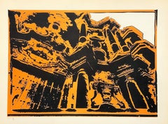 Untitled 1978 Cuban signed framed original art print silkscreen limited edition