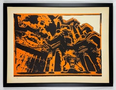 Untitled 1978 Cuban signed framed original art print silkscreen limited edition