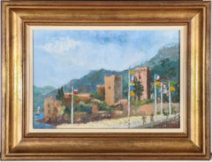 Roger Albert - French School 20th Century Oil, La Napoule, Côte d'Azur