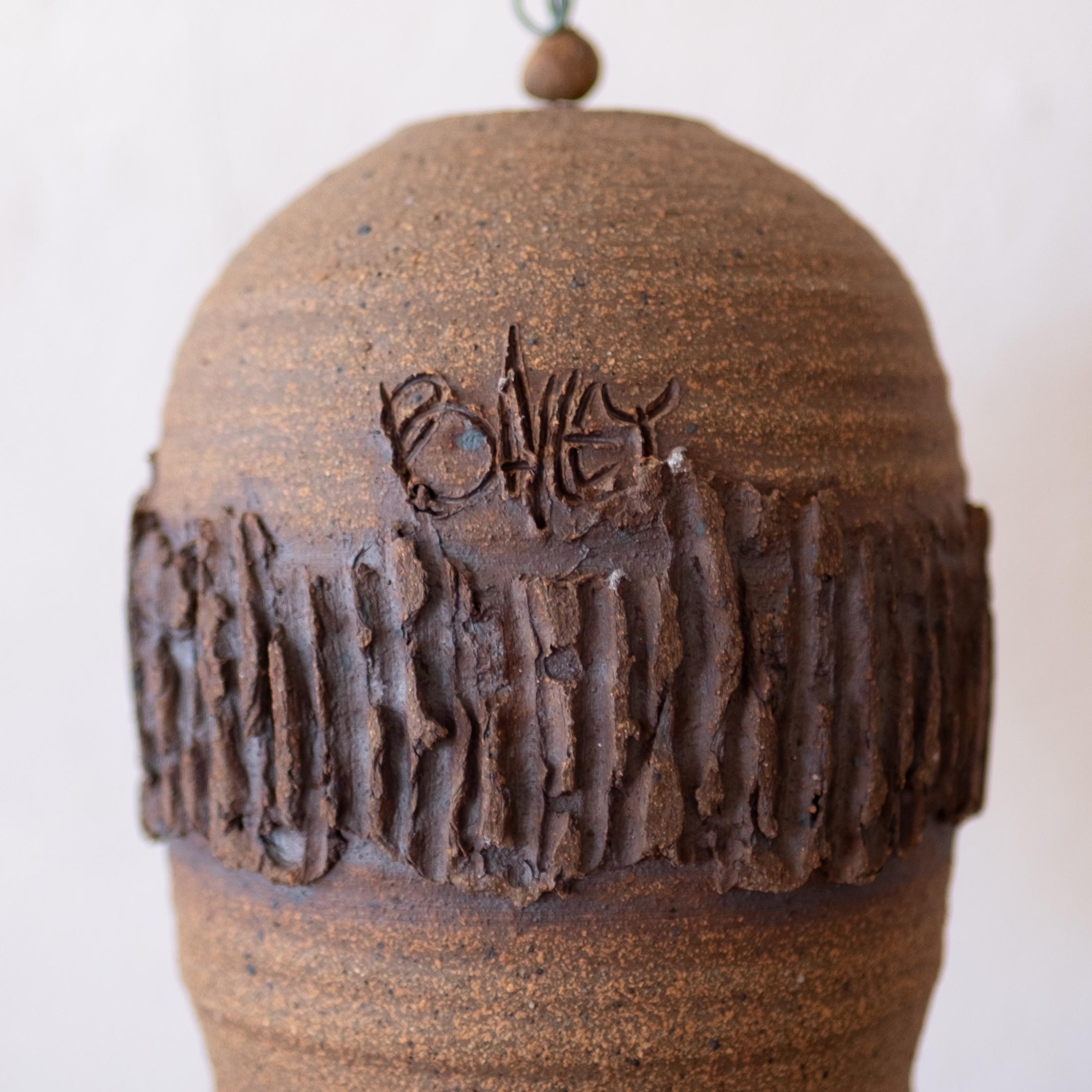 Roger Bailey Studio Ceramic Bell 1960s 4