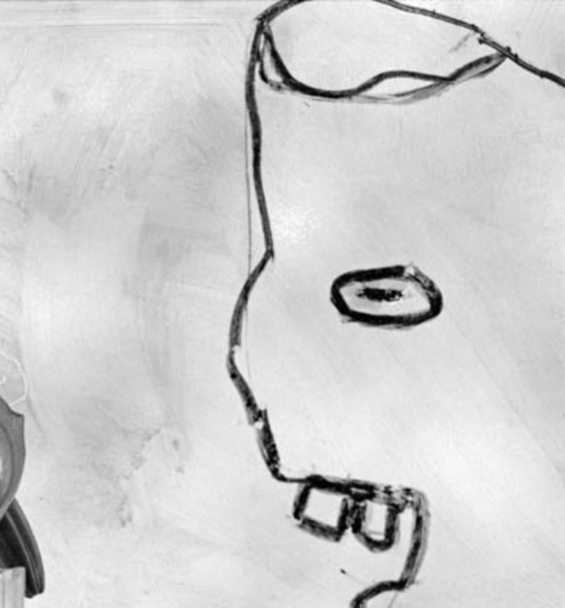 Giggles - Roger Ballen, Bianco e nero, Messa in scena, Vintage, Smiley, Muro, Fiore in vendita 2