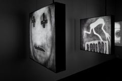 Injured – Roger Ballen, Black and White, Staged, Lightbox, Venice Biennale