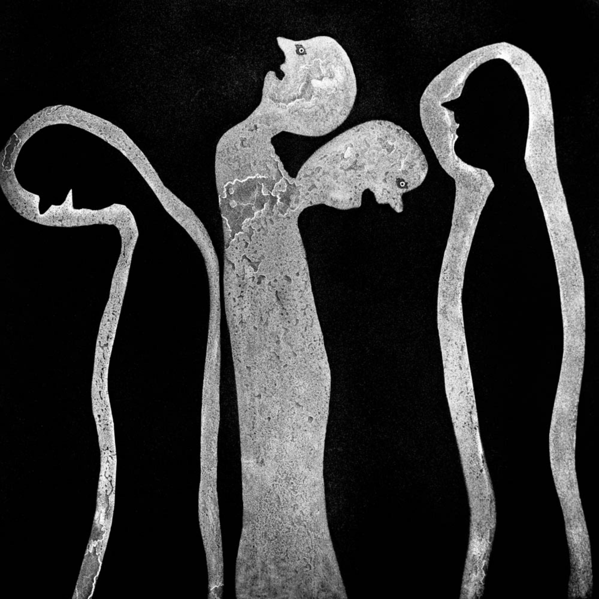 Roger Ballen
Shadows & Strangers, from the series 'The Theatre of Apparitions', 2010
One sided Texflex Lightbox, Powder coated Ferro Black
Lightbox 100 x 100 x 9 cm (39 3/8 x 39 3/8 x 3 1/2 in.)
Edition of 3 (#1/3)

All lightboxes can also be