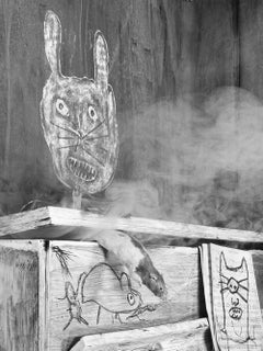 Smoked Out – Roger Ballen, Roger The Rat, Black and White, Animal, Photography