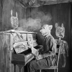 Smoked Out Roger Ballen, Roger The Rat, Schwarz-Weiß, Tier, Fotografie