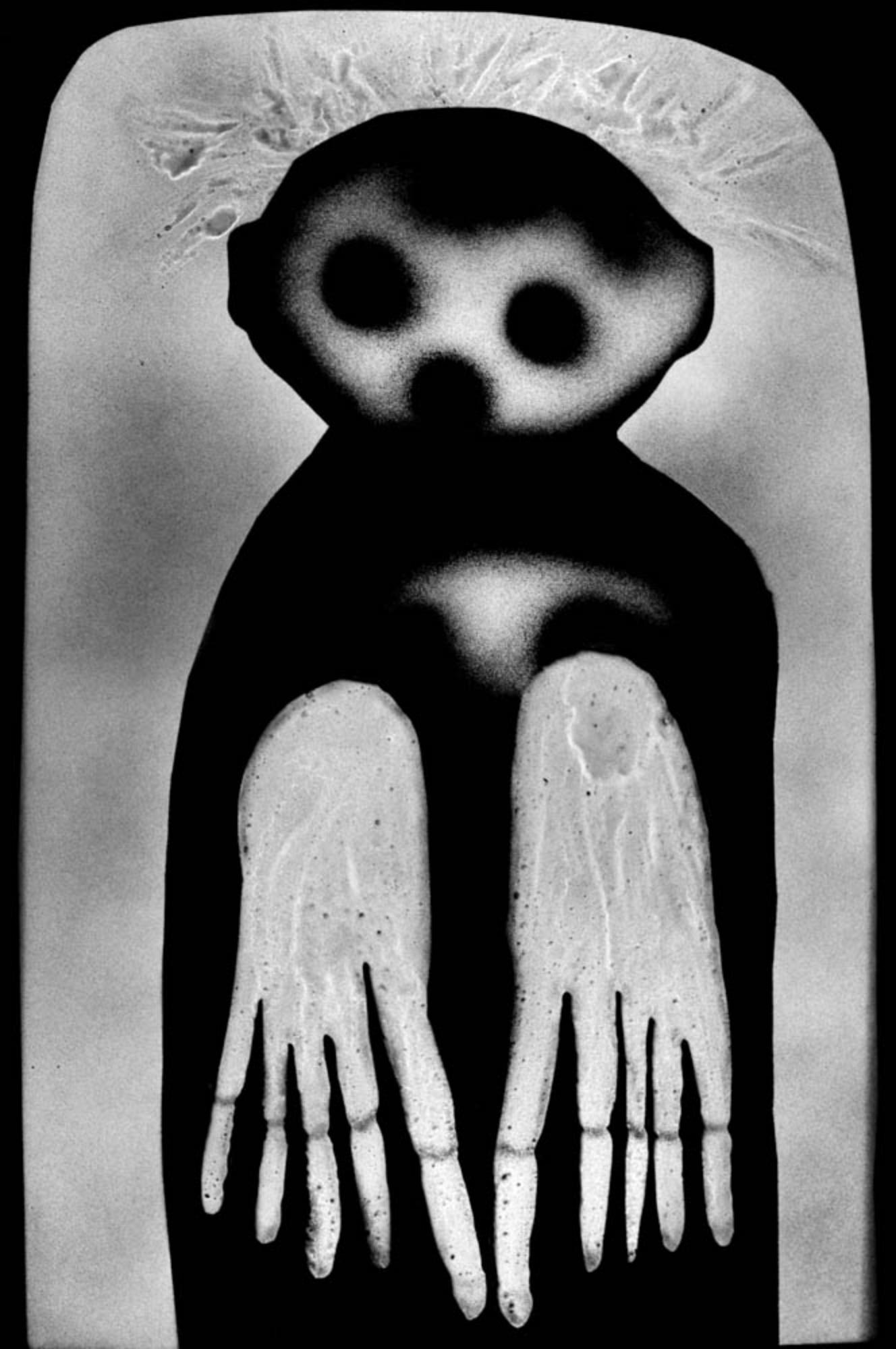Roger Ballen
Waif, de la série "The Theatre of Apparitions", 2012
Caisson lumineux Texflex simple face, revêtement époxy noir ferro
Caisson lumineux 100 x 86 x 9 cm (39 3/8 x 33 7/8 x 3 1/2 in.)
Édition de 3 (#1/3)

Tous les caissons lumineux