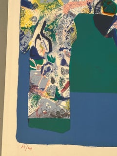 Roger Bezombes Limited Edition Lithograph "Pots de Fleurs"