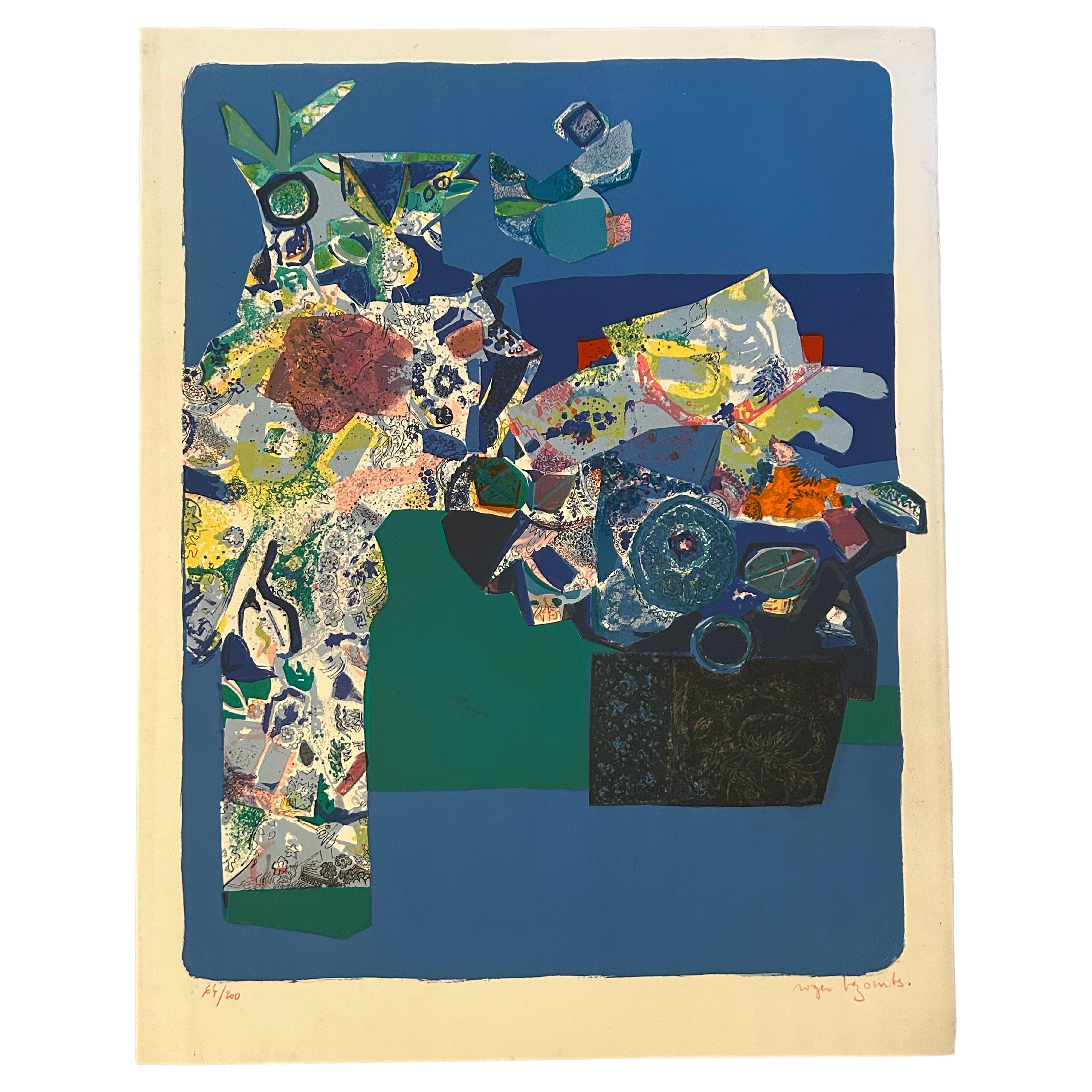 Roger Bezombes Limited Edition Lithograph "Pots de Fleurs"