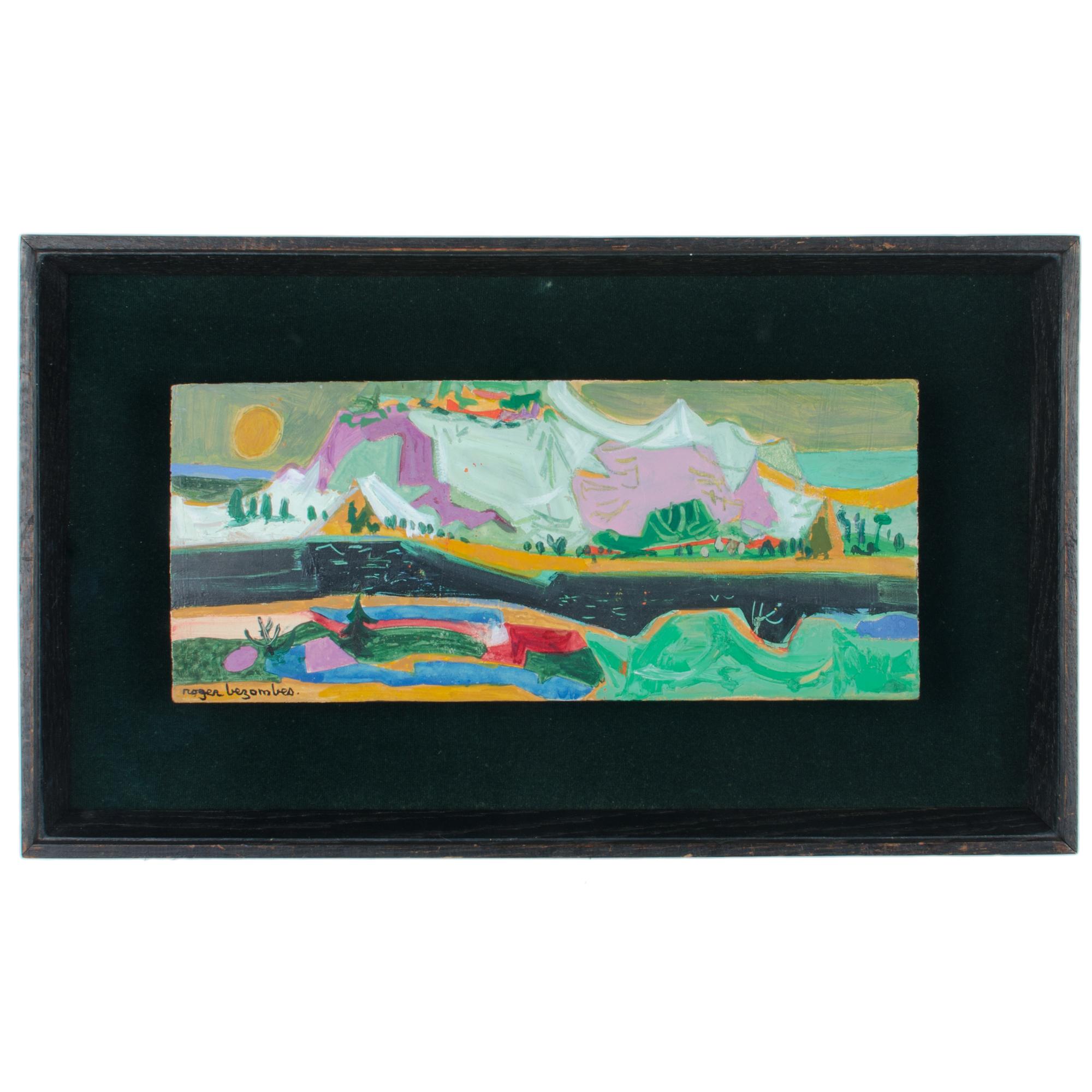 Roger Bezombes "Neige" Original Oil on Panel For Sale