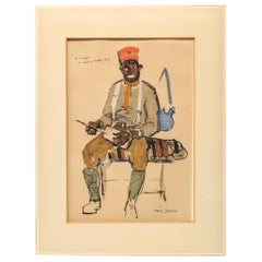 Roger Bezombes Print of a Senegalese French Foreign Legion Soldier