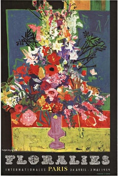 Florailes Internationales  Paris Original Vintage Poster