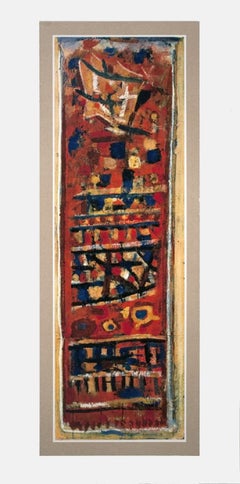 1960 Roger Bissiere 'Rouge, Noir et Orange' Multicolor, Red Offset Lithograph