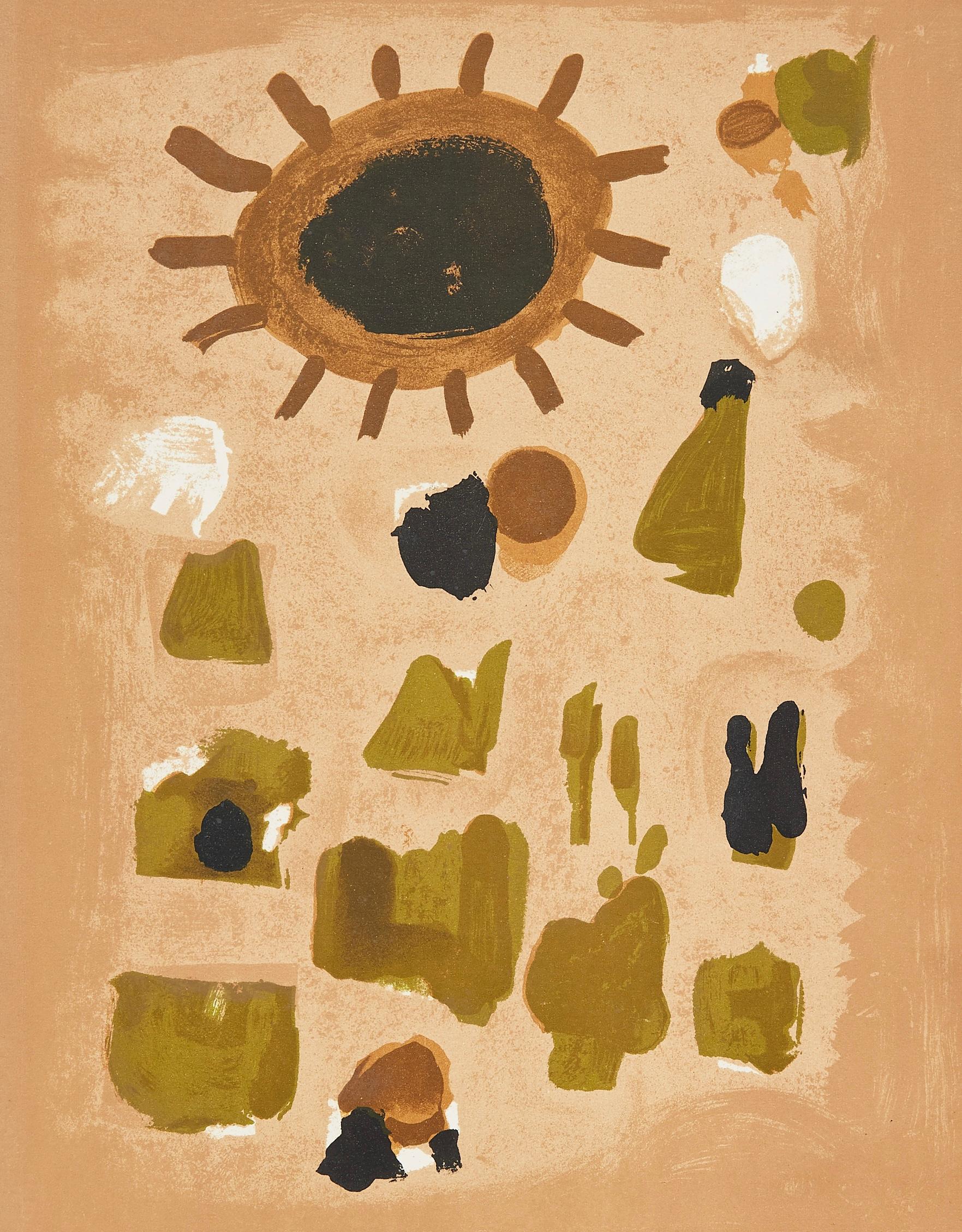 Roger Bissière Abstract Print – Bissière, Komposition, XXe Siècle (nach)