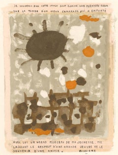 Bissière, l'Hommage à Georges Braque, Derrière le miroir (nach)