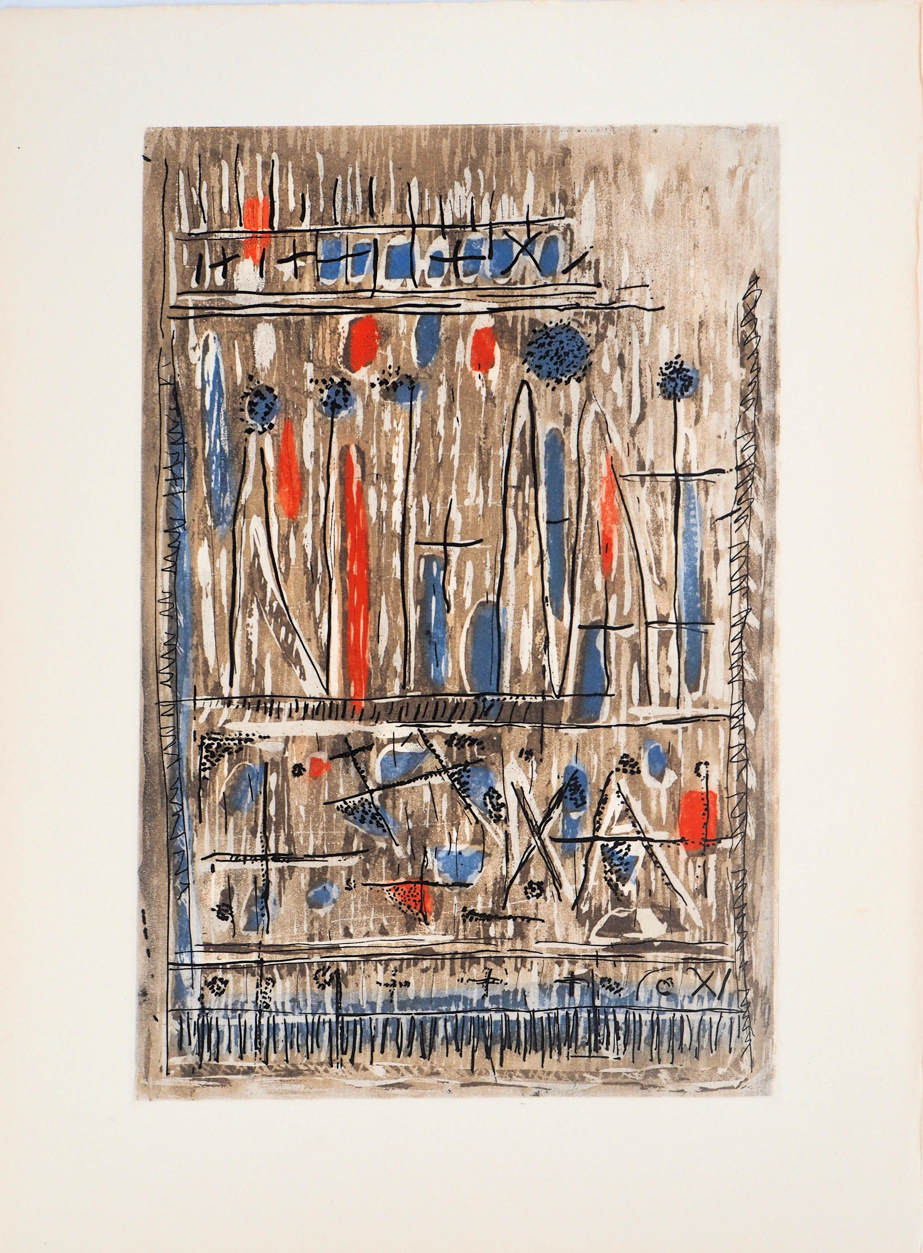 Centro, Paroles peintes I, Roger Bissière For Sale 4