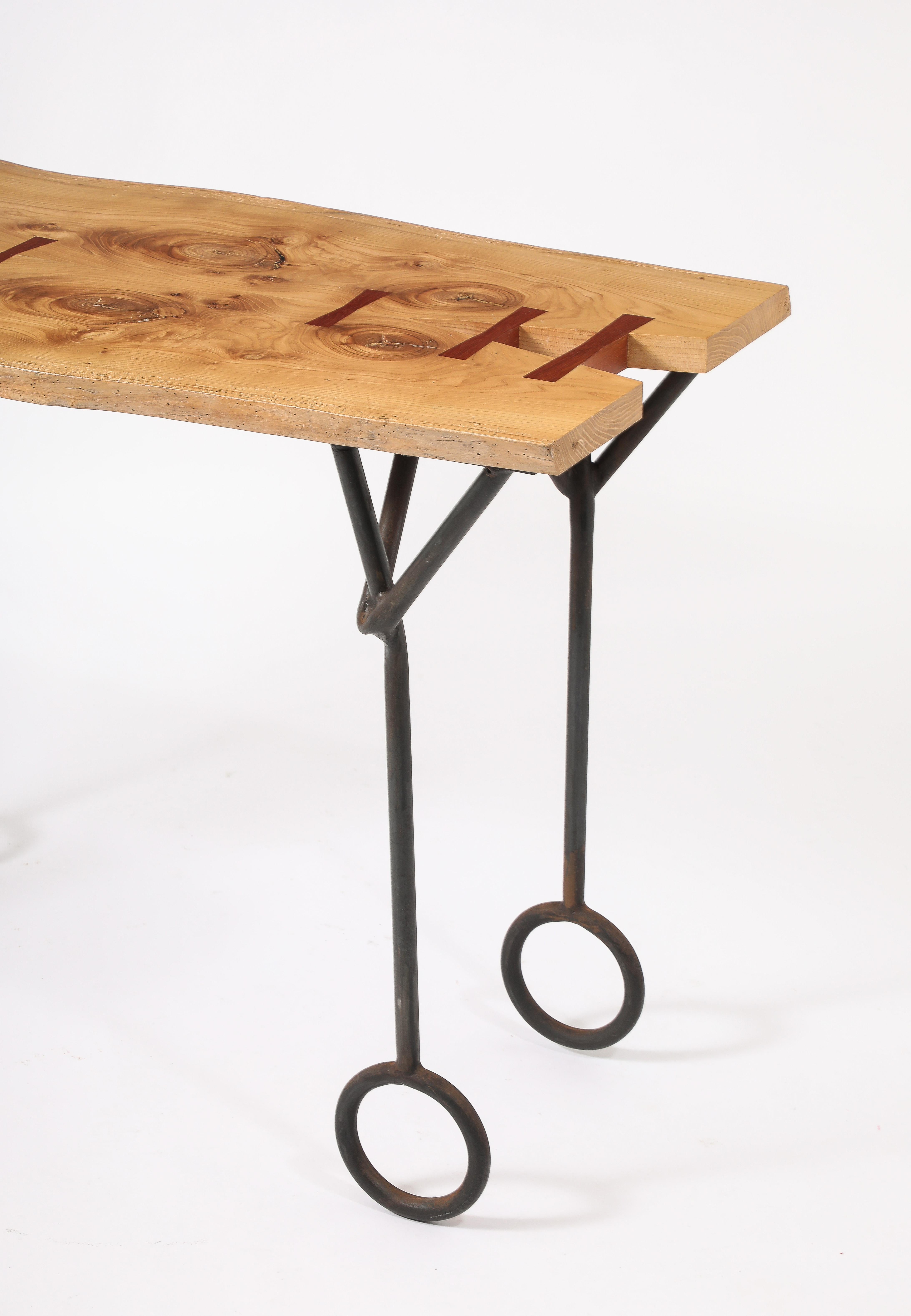 Late 20th Century Roger Bouscayrol Console, France 1980's For Sale