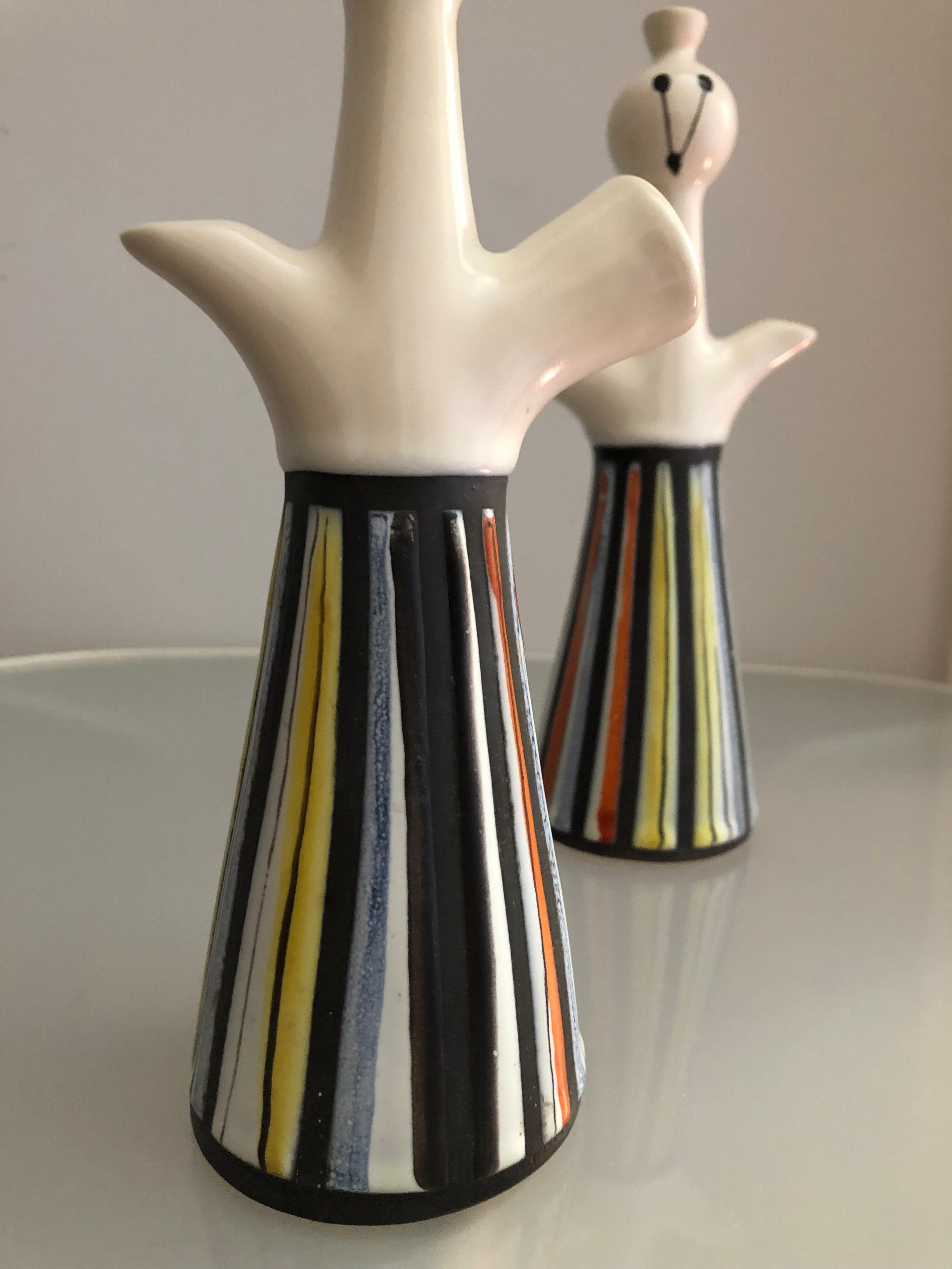 Roger Capron 20th Century Conical White Ceramic French Vases, 1960 7
