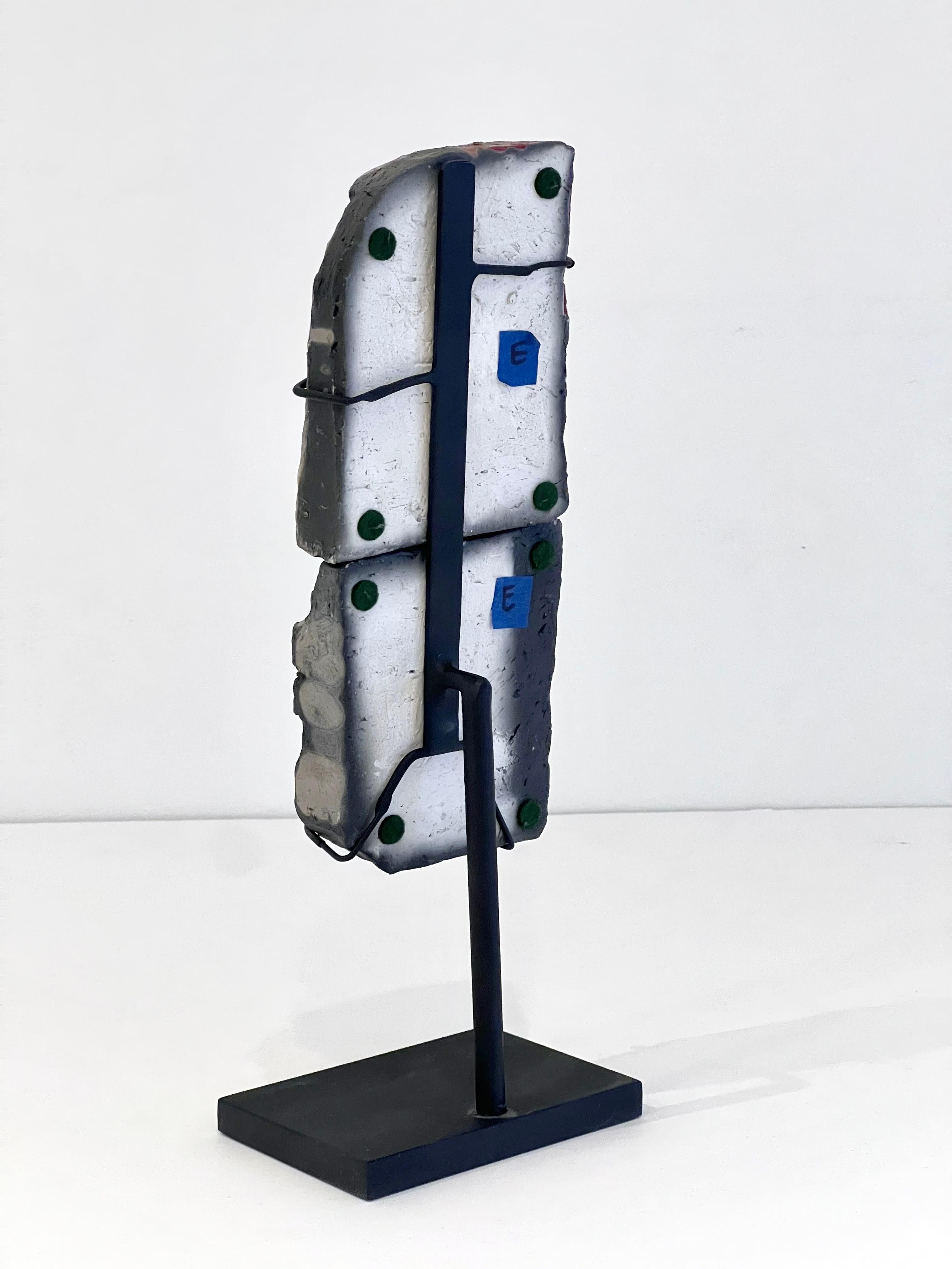Roger Capron Abstract Ceramic Sculpture on Stand For Sale 2
