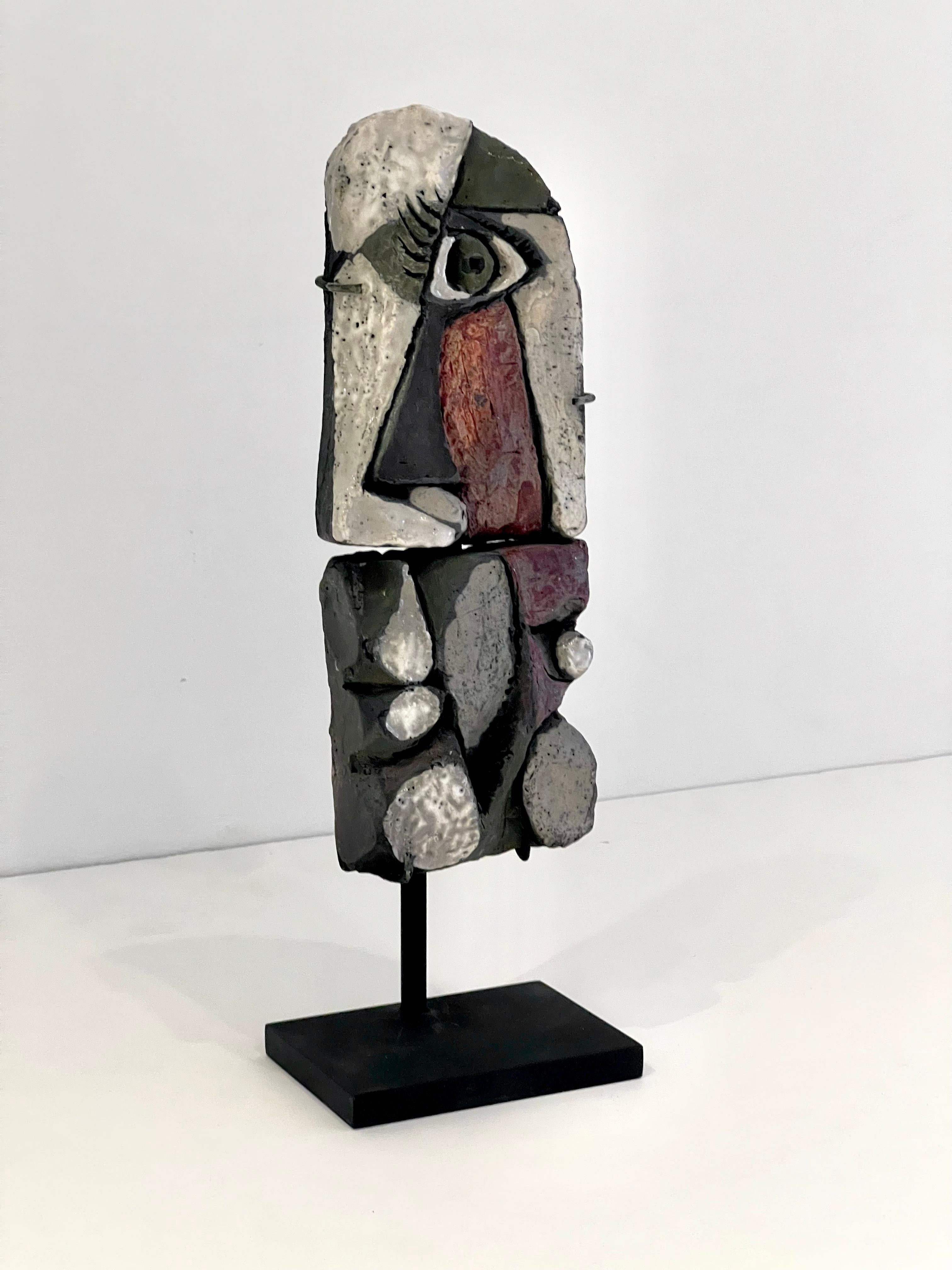 Abstract Ceramic Figural Sculpture by Roger Capron, France, 1970s.
Although he is primarily known for his tables, Roger Capron went on to create amazing sculptures later in his life.