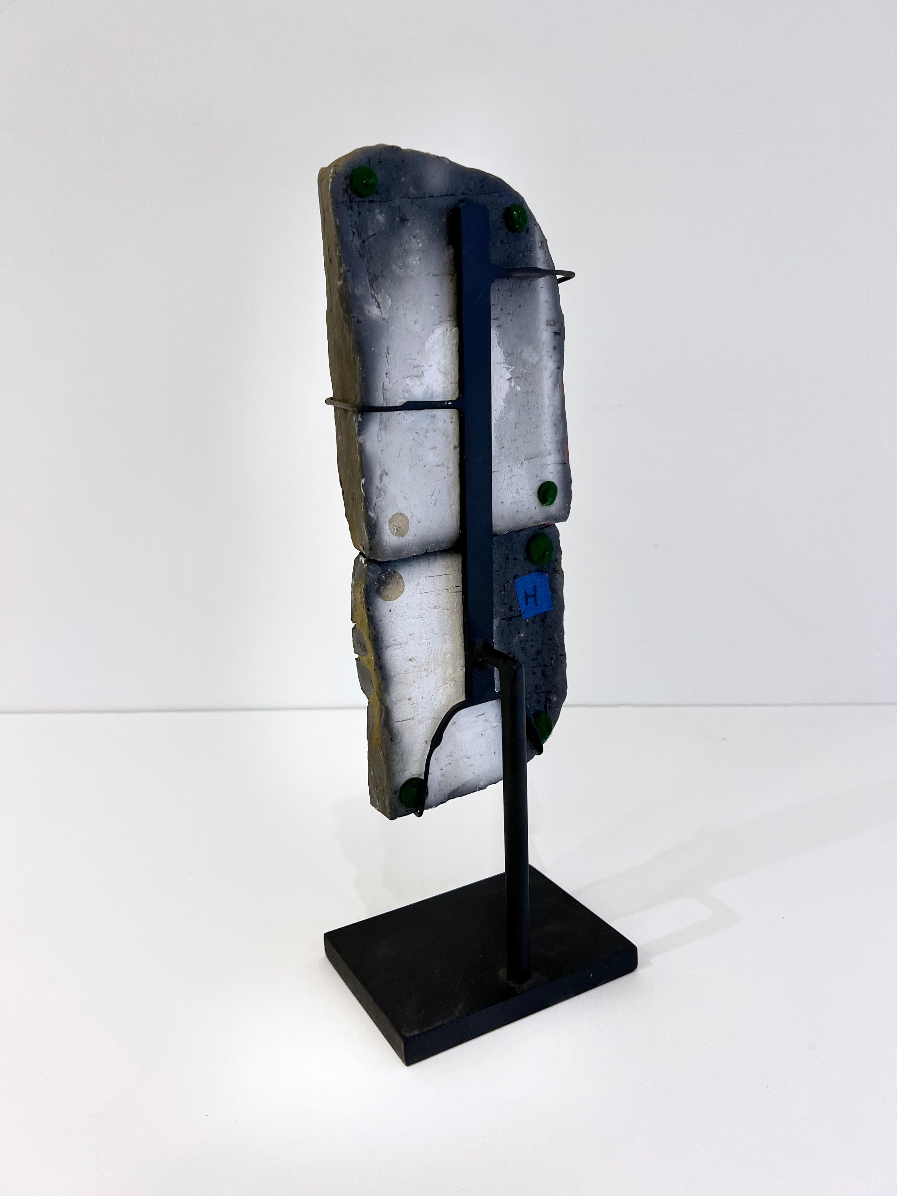 Roger Capron Abstract Ceramic Sculpture on Stand In Good Condition For Sale In New York, NY