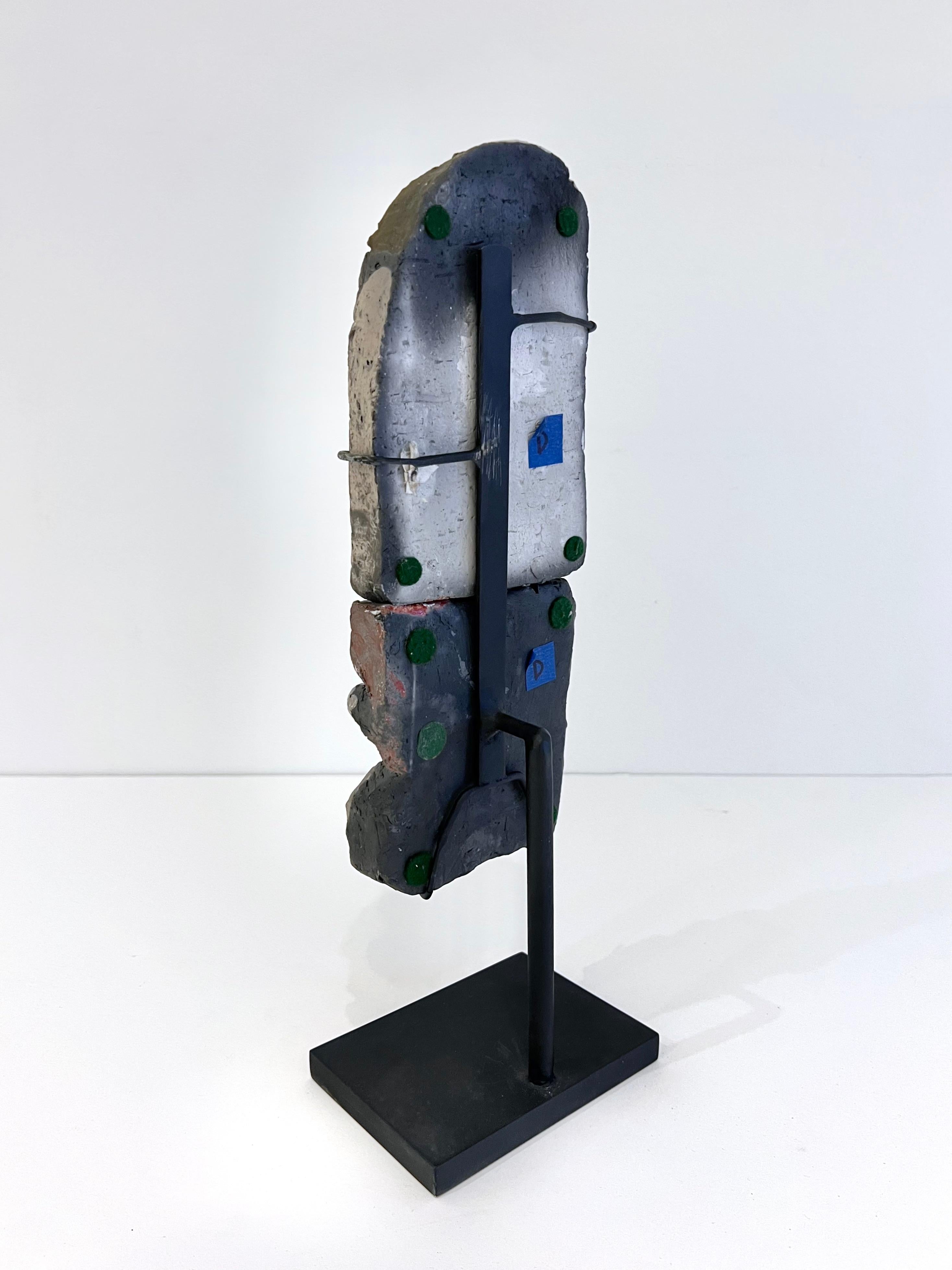 Roger Capron Abstract Ceramic Sculpture on Stand 1