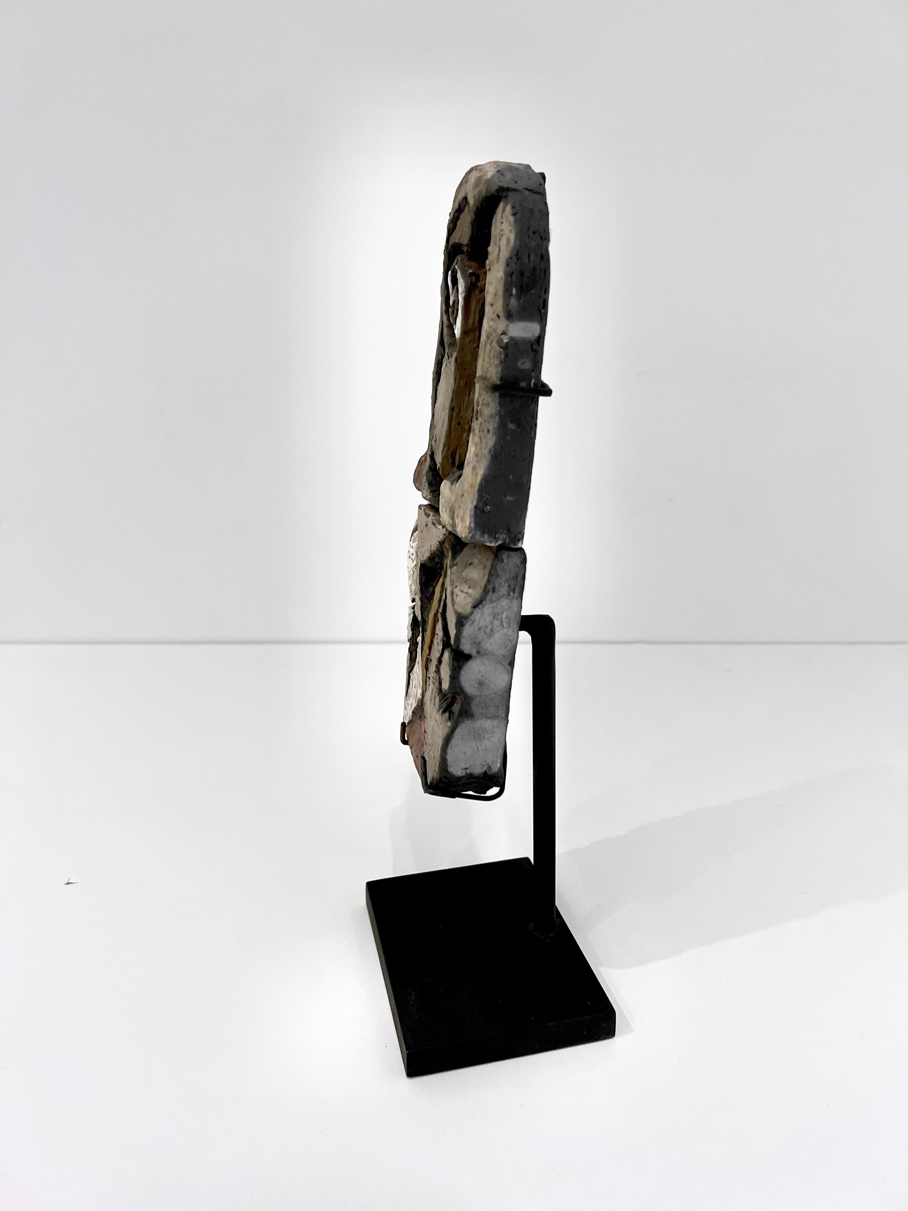 Roger Capron Abstract Ceramic Sculpture on Stand For Sale 1
