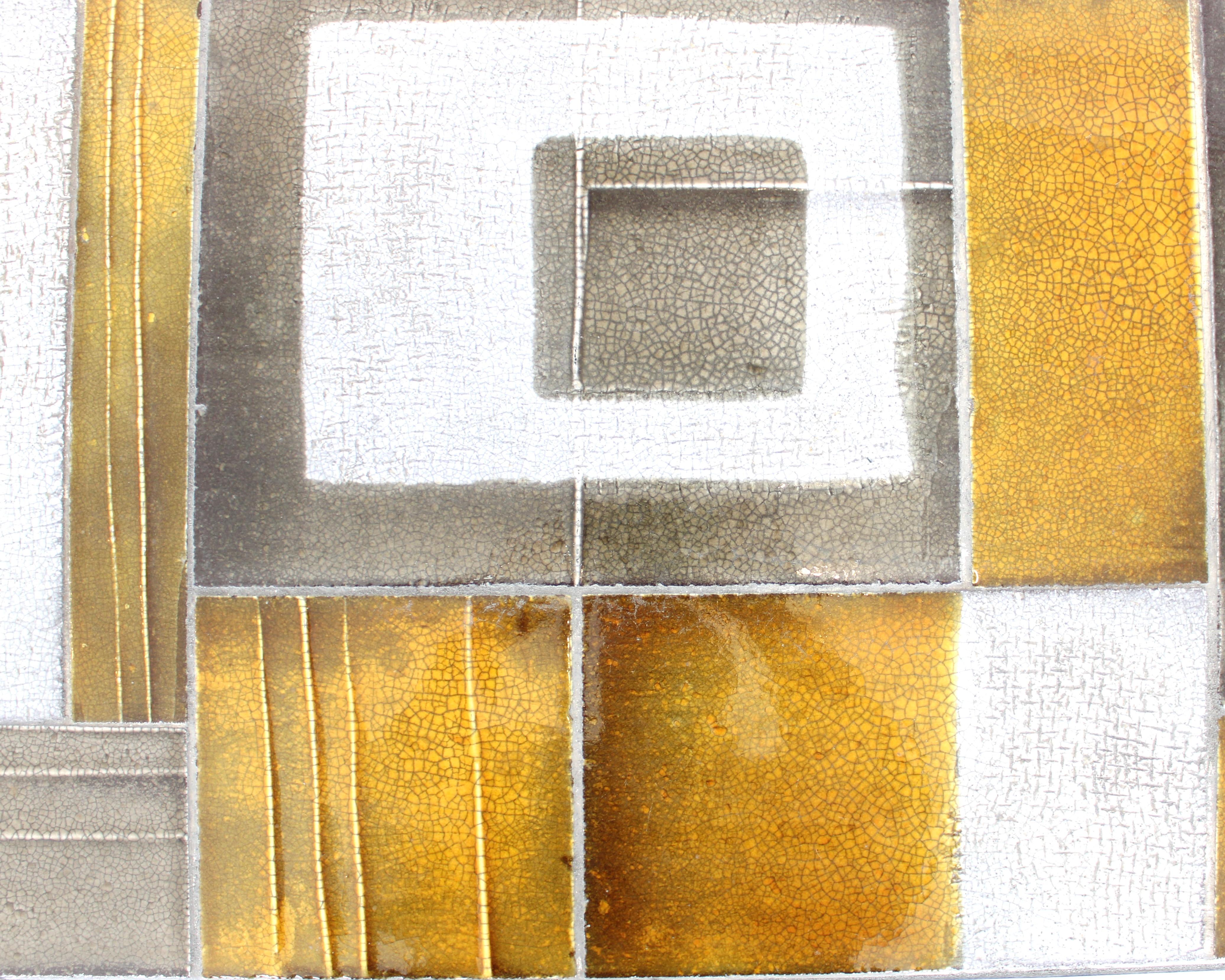 Roger Capron Abstract Ceramic Tiles Coffee or Side Table Vallauris, France 6
