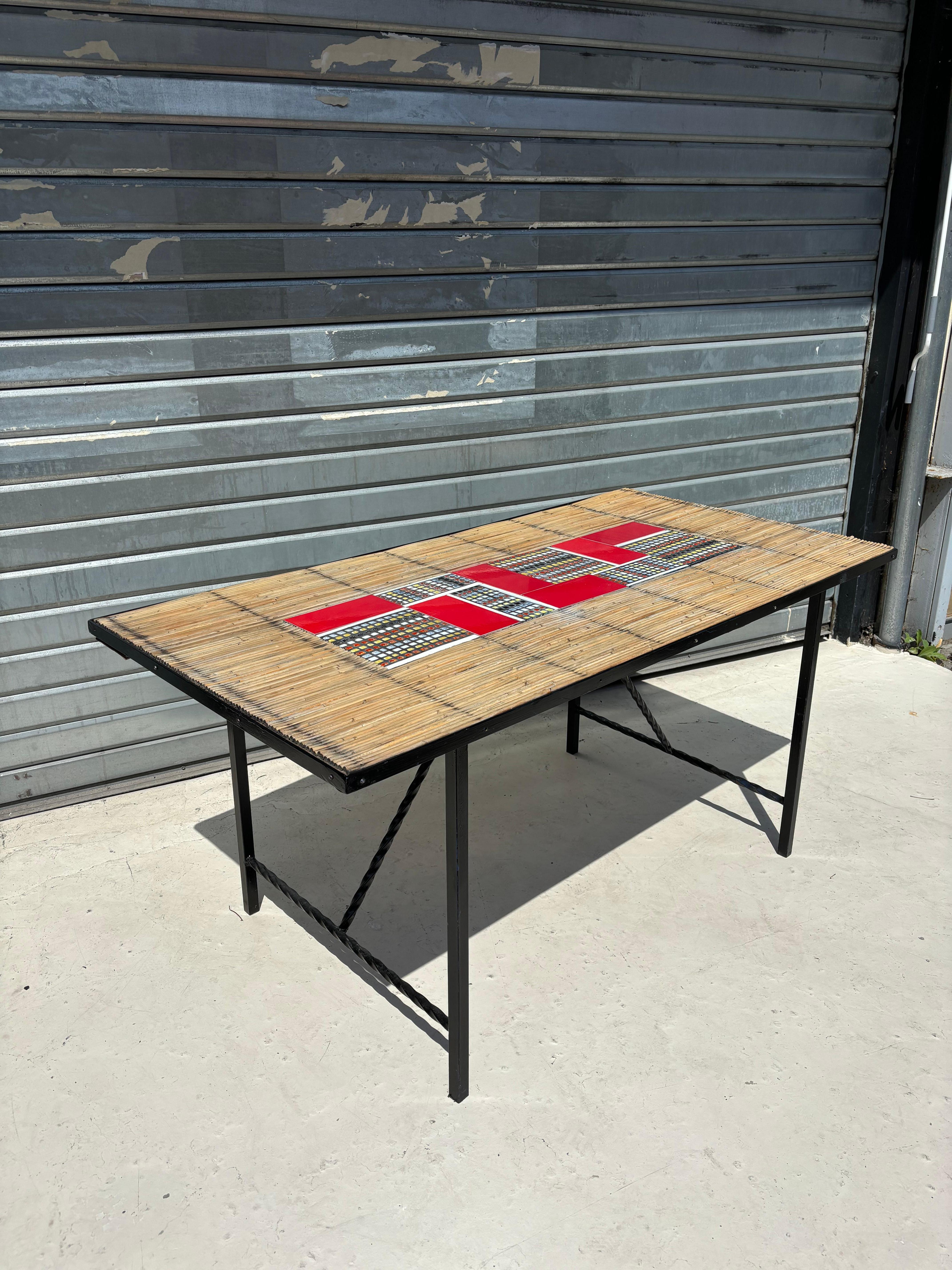 Mesa de comedor Roger Capron y Audoux Minet Francés en venta