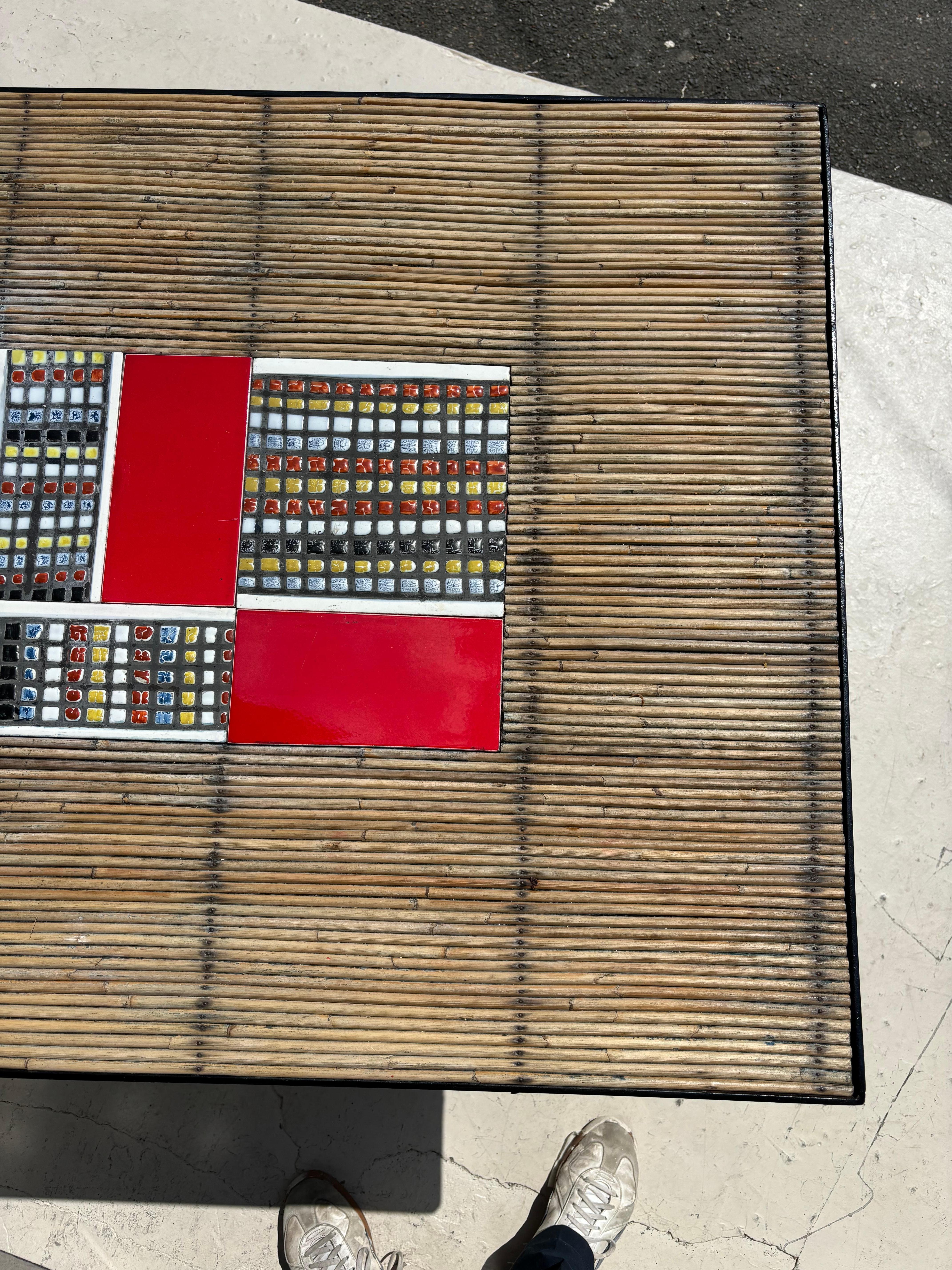 Mesa de comedor Roger Capron y Audoux Minet en Bueno estado para la venta en SAINT-OUEN-SUR-SEINE, FR